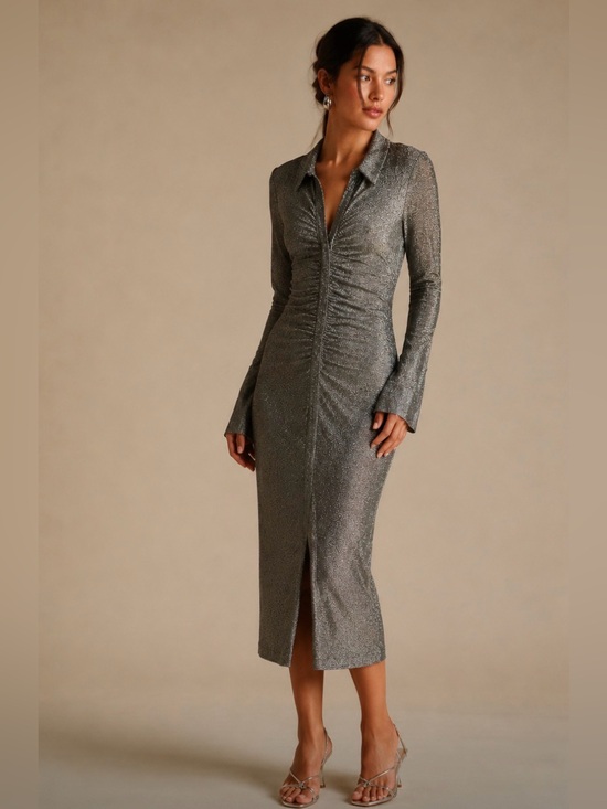 Anthropologie Dresses & Skirts - NWT Anthropologie WAYF shimmery silver  dress